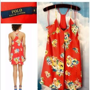 SOLD ‼️ Polo Ralph Lauren Silk Dress Strappy Shift